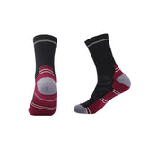 Crew Merino Wool Hiking Socks | Bold Color Accents Reinforced Heel